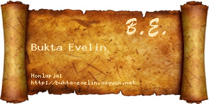 Bukta Evelin névjegykártya